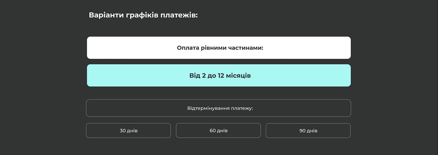 Оплата частями для бизнеса от eDilo