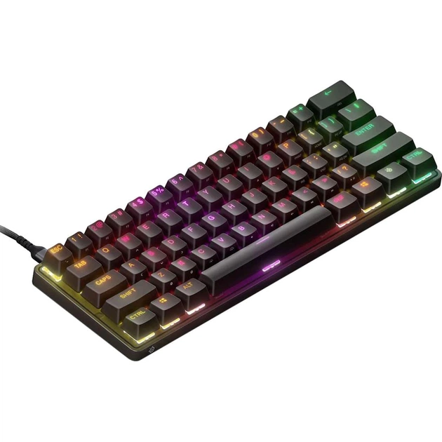 Клавиатура SteelSeries Apex 3 Whisper-Quiet Switches USB Black (64795) — Интерфейс USB для быстрого подключения