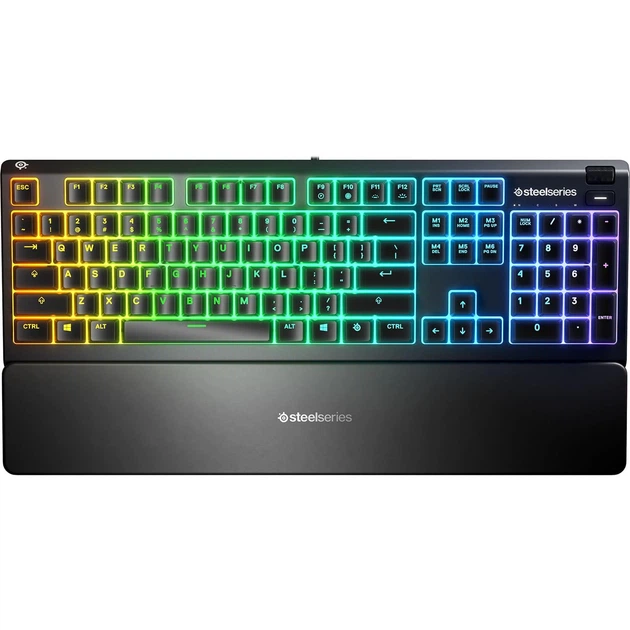 Клавиатура SteelSeries Apex 3 Whisper-Quiet Switches USB Black (64795)
