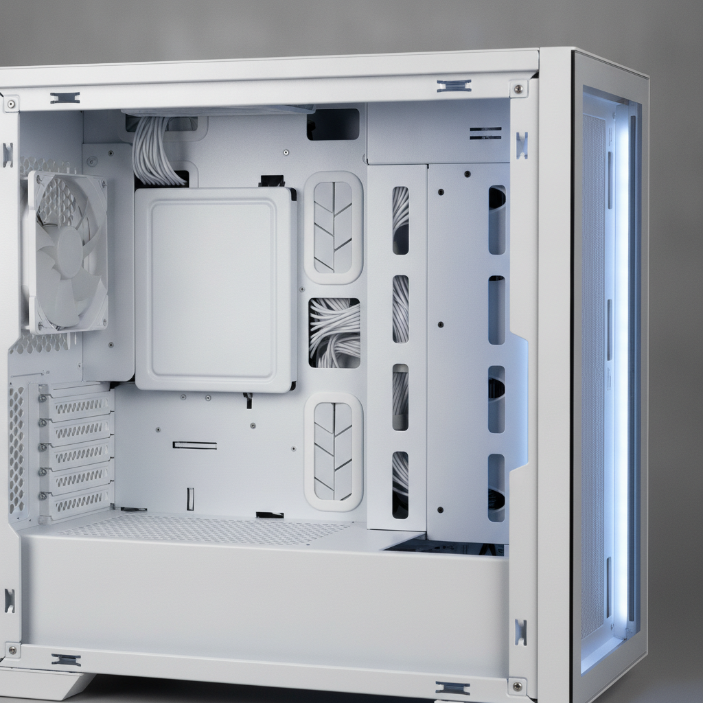 Корпус Modecom AMIRANI ARGB WHITE без БЖ (AT-AMIRANI-PG-20-000000-0) — Midi-Tower корпус із просторим внутрішнім простором