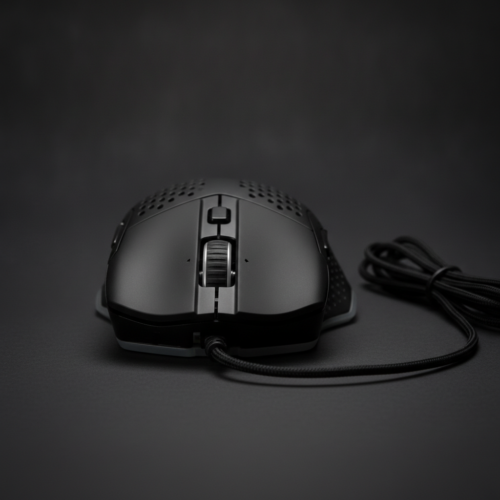 Мышь Cougar AirBlader Tournament USB Black (AirBlader Tournament (Black)) — Проводное подключение для стабильности сигнала