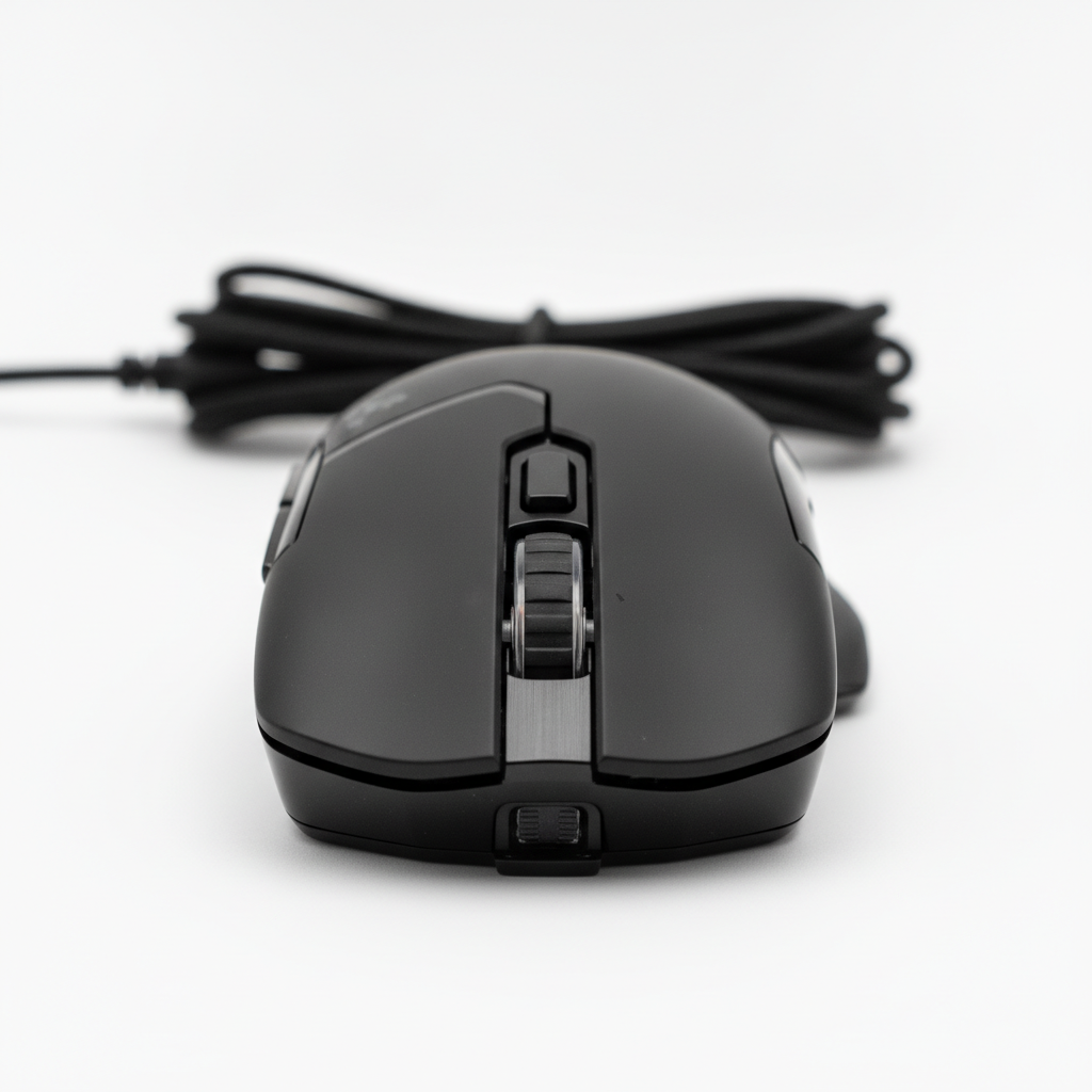 Миша Cougar AirBlader Tournament USB Black (AirBlader Tournament (Black)) — Дротове підключення для стабільності сигналу