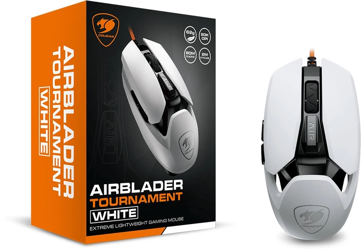 Мышь Cougar AirBlader Tournament USB White (AirBlader Tournament (White)) — Интерфейс USB для быстрого подключения