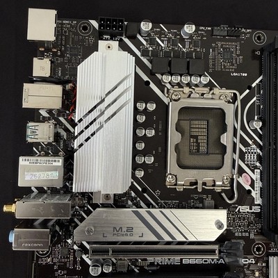 Материнская плата ASUS PRIME B660M-A WIFI D4 (PRIME B660M-A WIFI D4) (Socket 1700, Intel B660, Micro-ATX) — Сокет Socket 1700 для современных процессоров Intel
