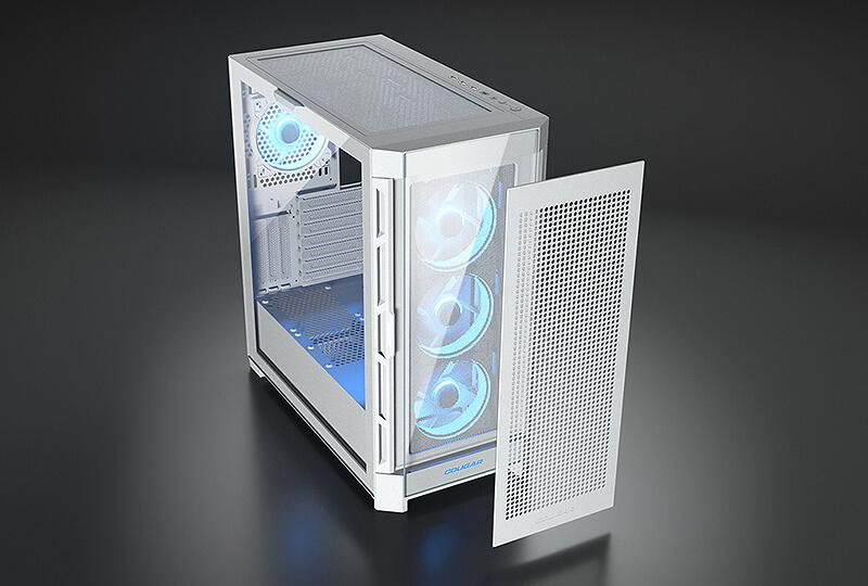 Корпус Cougar Duoface Pro RGB (White) (Duoface Pro RGB (White)) — Корпус зі сталі та загартованого скла