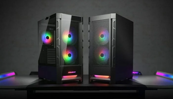 Корпус Cougar Duoface RGB (White) (Duoface RGB (White)) — Сталь і загартоване скло в корпусі Cougar Duoface RGB White