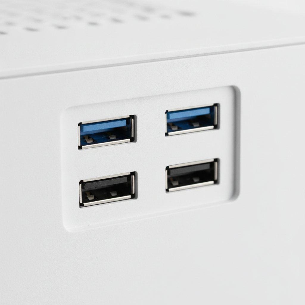 Корпус Cougar Duoface RGB (White) (Duoface RGB (White)) — Інтерфейси USB 2.0 і USB 3.2 для підключення пристроїв