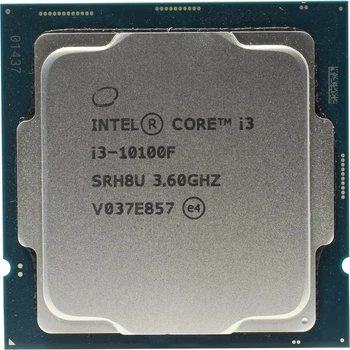 Процесор Intel Core i3 10100F (BX8070110100F) (Socket 1200, 8T, 4.3 ГГц, Box) Б/в