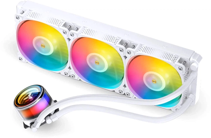 СВО Jonsbo TG-360 White (Intel LGA1700/1200/115X/2011; AMD AM4/AM5/4PIN PWM) (TG-360 White) — Розмір радіатора 360 мм для ефективного охолодження