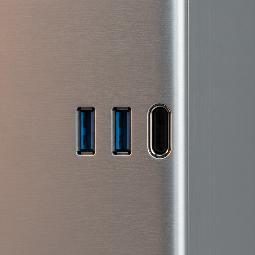 Корпус Jonsbo UMX6S Silver (UMX6S Silver) — Розширені порти USB для швидкого підключення