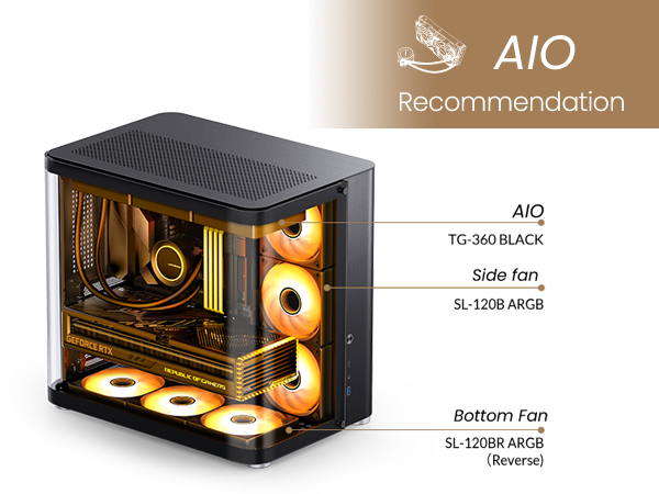 СВО Jonsbo TG-360 Black (Intel LGA1700/1200/115X/2011; AMD AM4/AM5/4PIN PWM) (TG-360 Black) — 4-pin разъем для стабильного питания вентилятора
