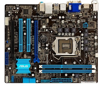 Материнська плата ASUS P8B75-M LE (P8B75-M LE) (Socket 1155, Intel B75, Micro-ATX) Б/в,U1