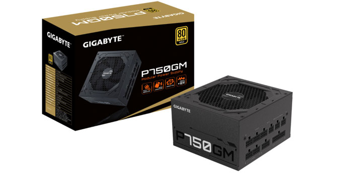 Блок питания Gigabyte P750GM 750W 80 Plus Gold (GP-P750GM) U1 — Мощность 750 Вт для стабильной работы