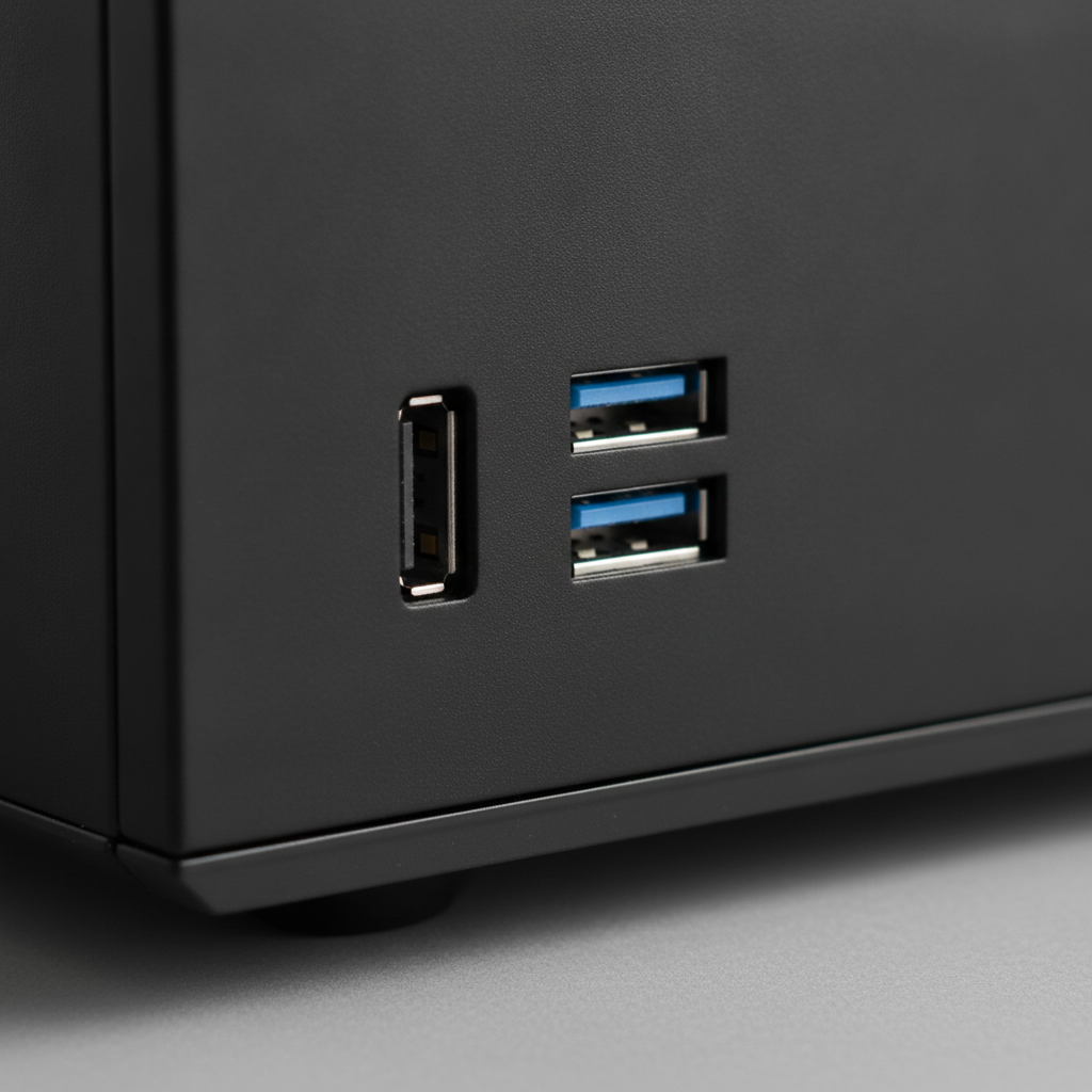 Корпус Vinga CS111B (CS111B) — Порти USB 2.0 і USB 3.0 для підключення пристроїв