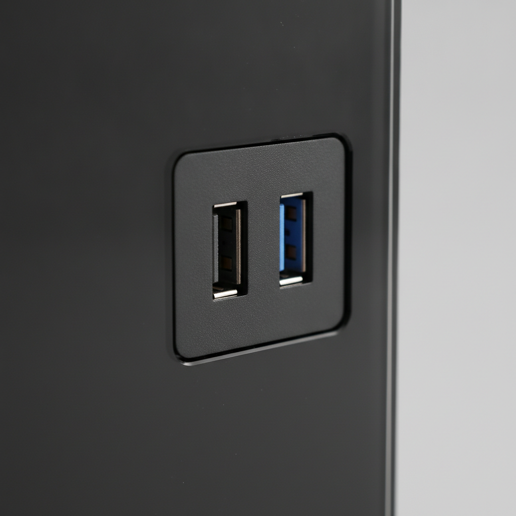Корпус Zalman T3 Plus Tempered Glass без БЖ Black (T3PLUS) — Порти USB 2.0 і USB 3.2 для підключення пристроїв