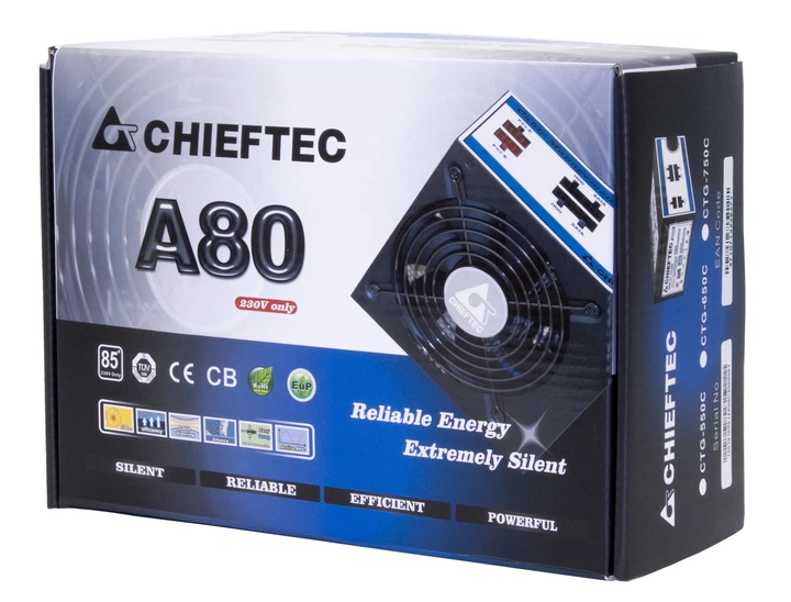 Блок живлення Chieftec A80 550W (CTG-550C)