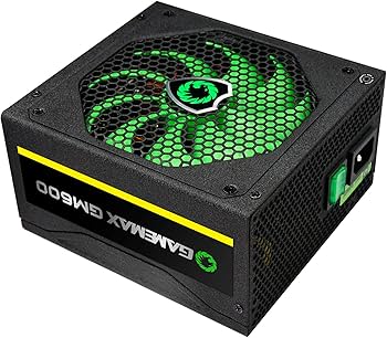 Блок живлення GameMax 600W (GM-600 80+ APFC Black) — Активне охолодження для ефективного тепловідведення