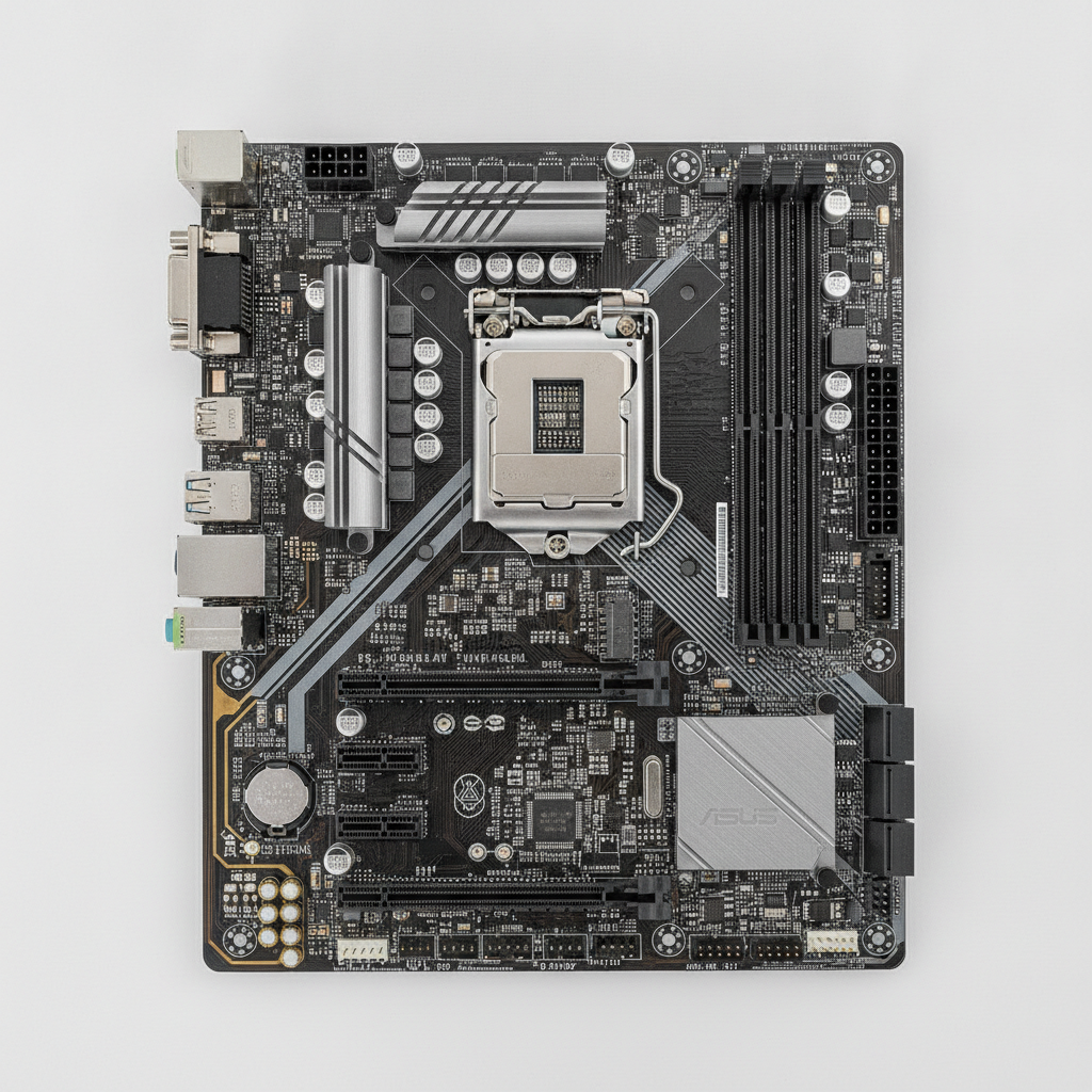 Материнская плата ASUS PRIME B550M-A/CSM (Prime B550M-A/CSM) (Socket AM4, AMD B550, Micro-ATX) — Основные разъёмы питания 24+8 для стабильности системы