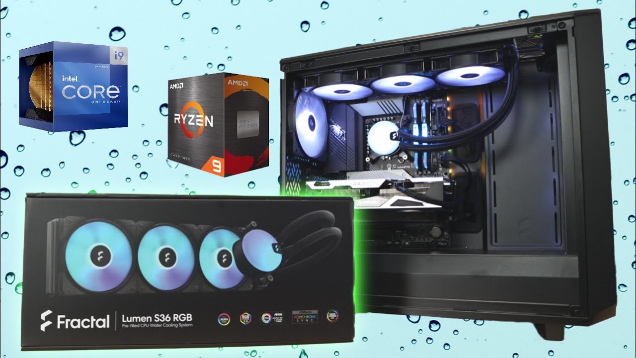 СВО Fractal Design 3х120мм Lumen S36 RGB v2 (FD-W-L1-S3612) — Радіатор 360 мм для ефективного охолодження