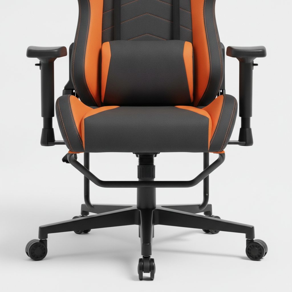 Ігрове крісло Cougar Fusion S Black/Orange (Fusion S) — Основа крісла зі сталі для міцності