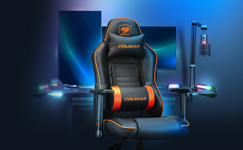 Игровое кресло Cougar Fusion SF Black-Orange (Fusion SF) — Максимальная нагрузка до 120 кг