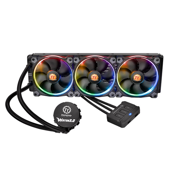 СВО Thermaltake Water 3.0 Riing RGB 360 (CL-W108-PL12SW-A) — RGB-підсвічування для ефектного вигляду системи