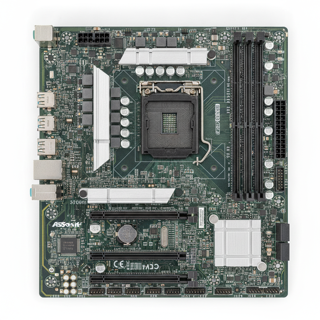 Материнська плата AsRock B660M-HDV (B660M-HDV) (Socket 1700, Intel B660, Micro-ATX) Б/в — Основні роз'єми живлення 24+8 контактів