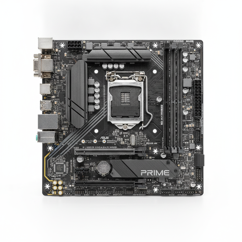 Материнская плата ASUS PRIME H610M-A-CSM (PRIME H610M-A-CSM) (Socket 1700, Intel H610, Micro-ATX) — Основные разъёмы питания 24+8 для стабильности системы