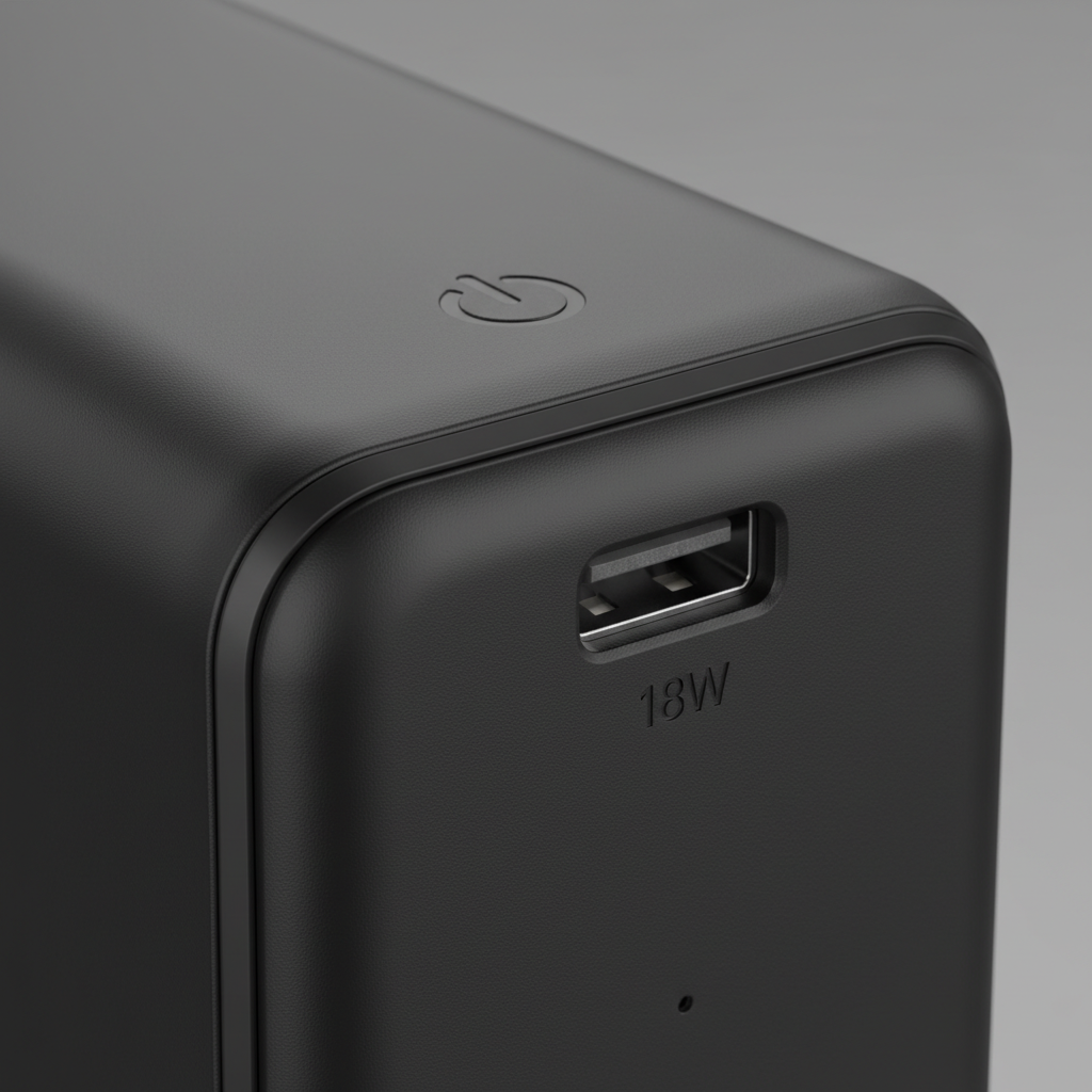 Павербанк ColorWay Black 10 000 mAh / 18 Вт (CW-PB100LPG3BK-PD) — Потужність 18 Вт для швидкої зарядки
