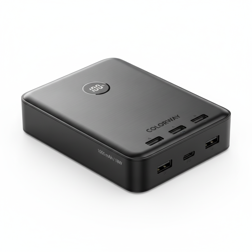 Павербанк ColorWay Black 10 000 mAh / 18 Вт (CW-PB100LPG3BK-PD) — Підтримка технології Quick Charge 3.0