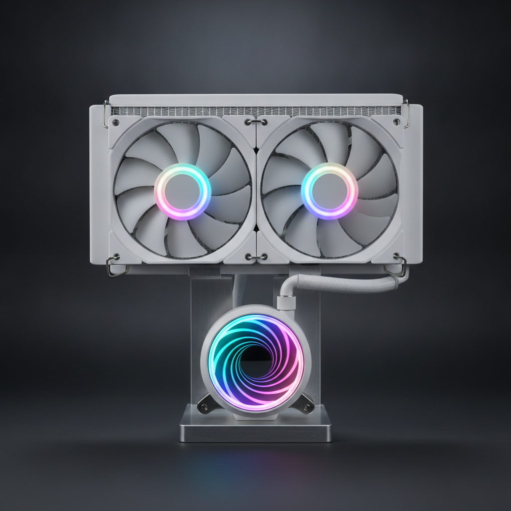 СВО GameMax Iceburg 120 White infinity (Iceburg 120 White infinity) — ARGB подсветка для эффектного дизайна
