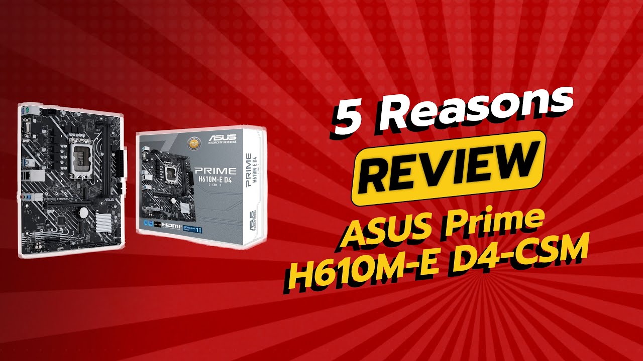 Материнська плата ASUS PRIME H610M-A D4-CSM (PRIME H610M-A D4-CSM) (Socket 1700, Intel H610, Micro-ATX) — Micro-ATX форм-фактор для компактних систем