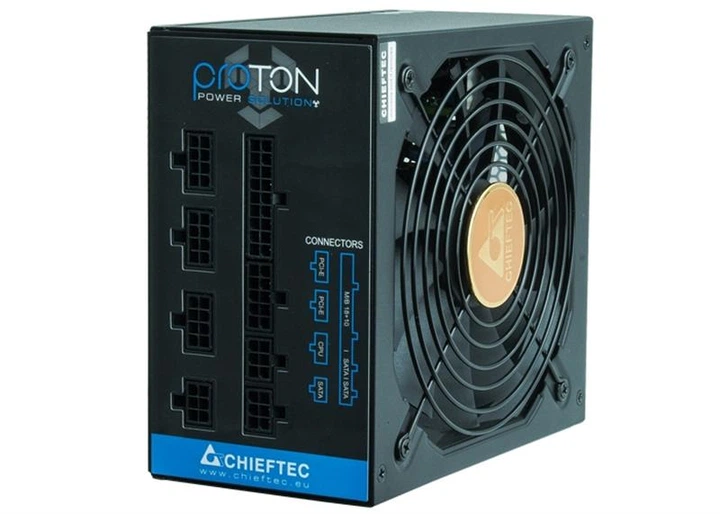Блок живлення Chieftec Atmos 750W (CPX-750FC) — Сертифікація 80 PLUS Gold для енергоефективності