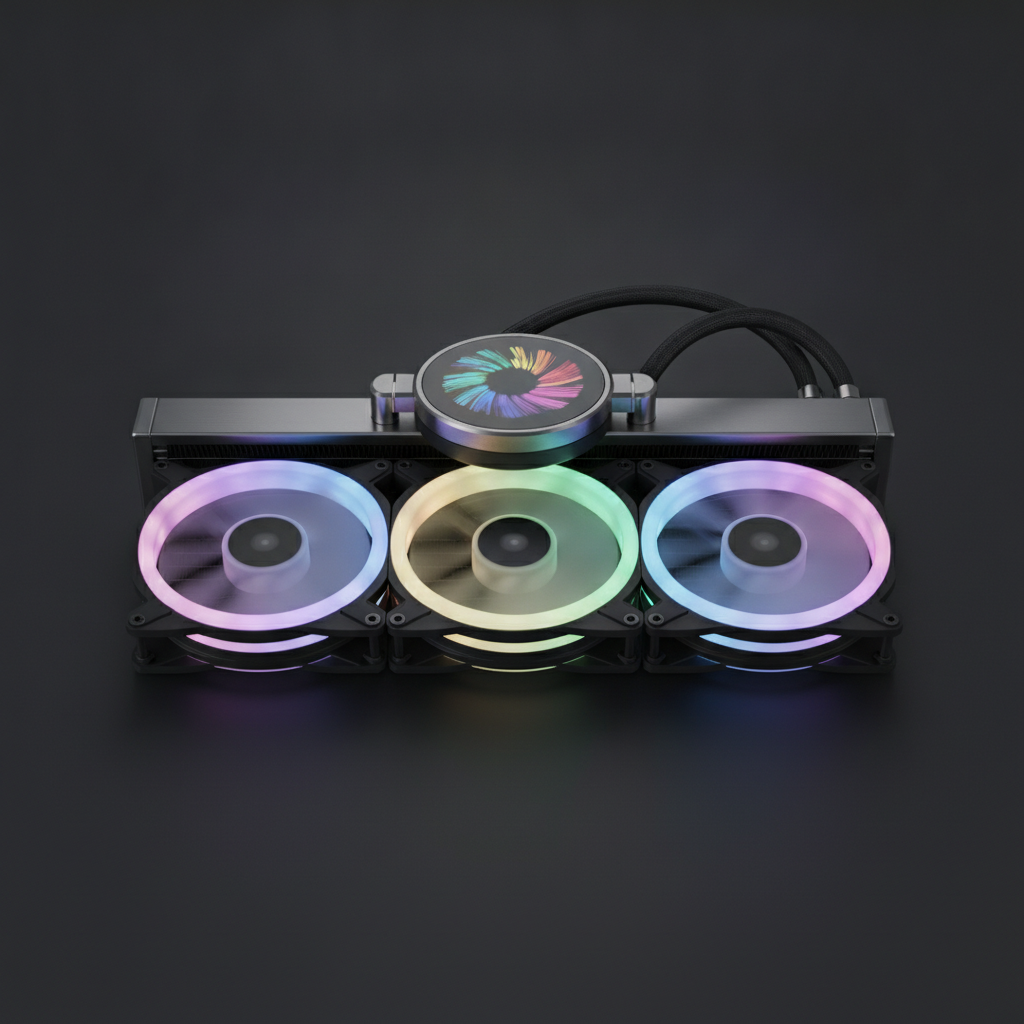 СВО ID-Cooling Space LCD SL360 (SL360) — ARGB підсвічування для яскравого ефекту