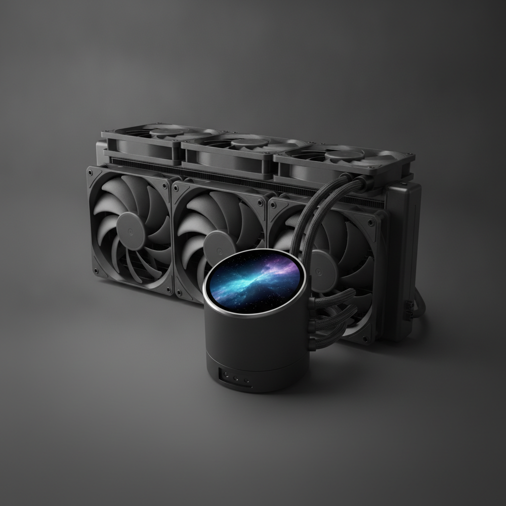 СВО ID-Cooling Space LCD SL360 (SL360) — 4-pin роз'єм для підключення вентилятора