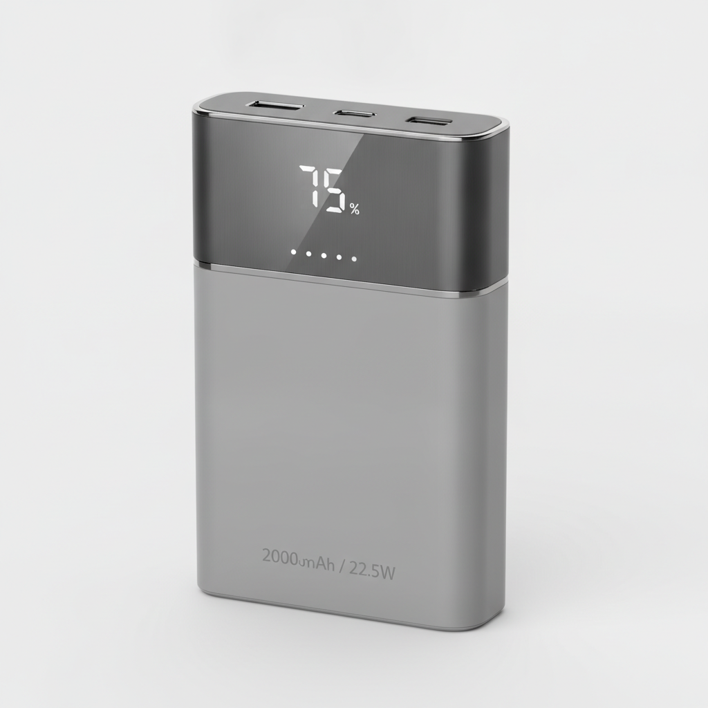 Павербанк ColorWay Gray 20 000 mAh / 22.5 Вт (CW-PB200LPH3GR-PDD) — Мощность зарядки 22.5 Вт для скорости
