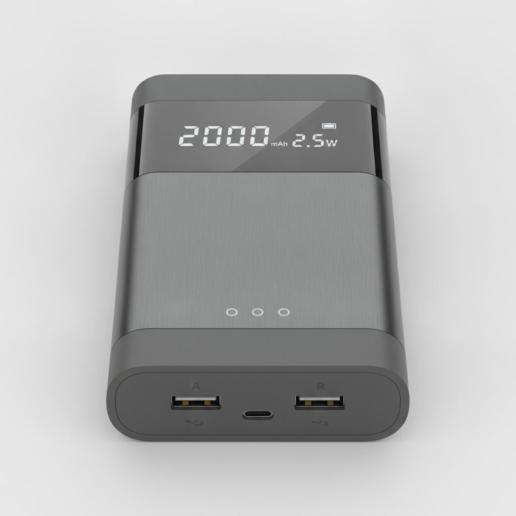 Павербанк ColorWay Gray 20 000 mAh / 22.5 Вт (CW-PB200LPH3GR-PDD)