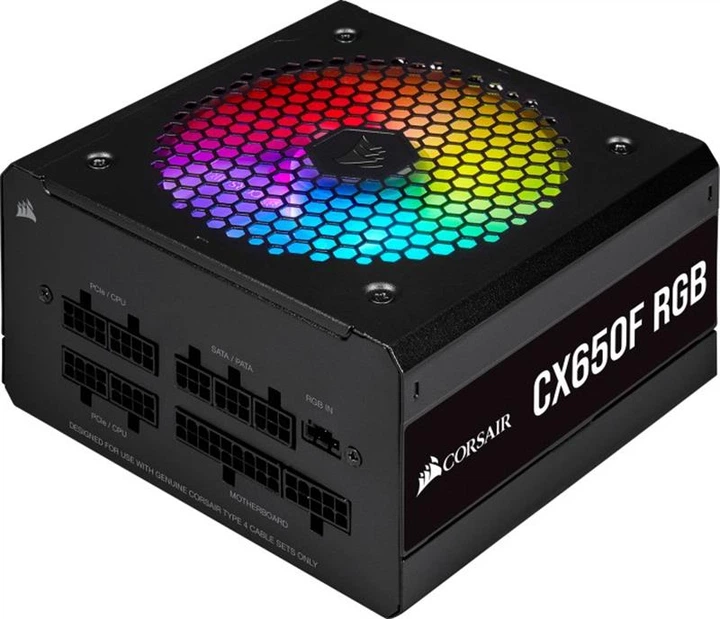 Блок питания Corsair CX650 650W (CP-9020278-EU) — Мощность 650 Вт для стабильной работы системы
