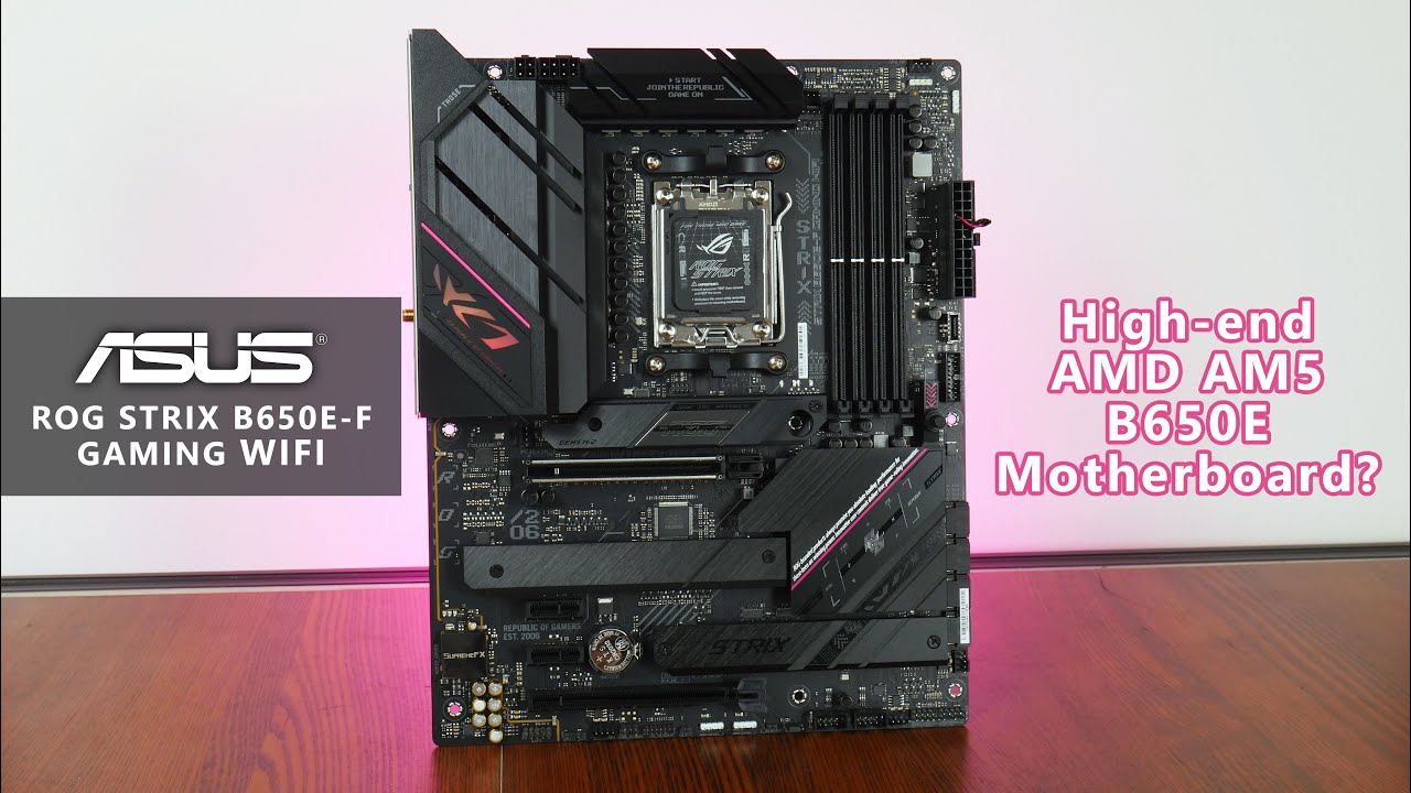 Материнская плата ASUS ROG STRIX B650E-F GAMING WIFI (ROG STRIX B650E-F GAMING WIFI) (Socket AM5, AMD B650, ATX) Б/у — Чипсет AMD B650 для стабильной работы