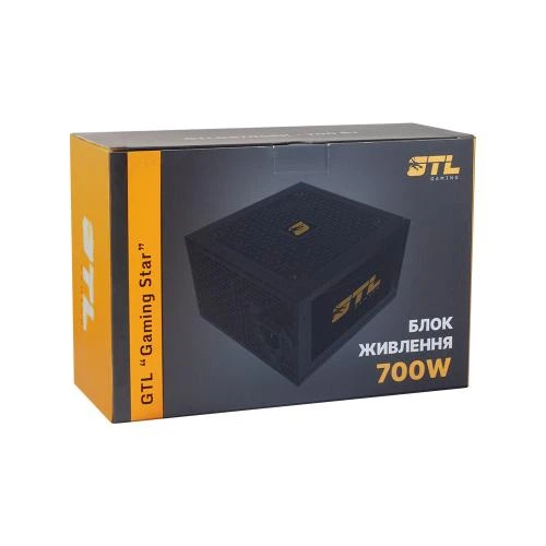 Блок живлення GTL 700W Gaming Star Black 80 Plus (GTLGS700BK) — Потужність 700 Вт для стабільної роботи системи