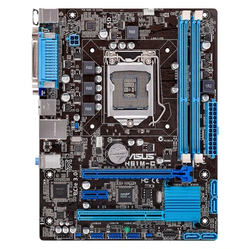 Материнская плата ASUS H61M-C (H61M-C) (Socket 1155, Intel H61, Micro-ATX) Б/у