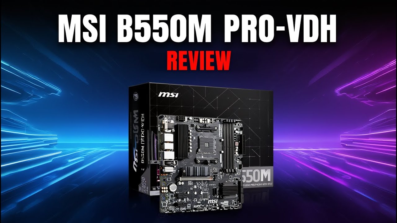 Материнская плата MSI B550M PRO-VDH (B550M PRO-VDH) (Socket AM4, AMD B550, Micro-ATX) — Чипсет AMD B550 для современных платформ