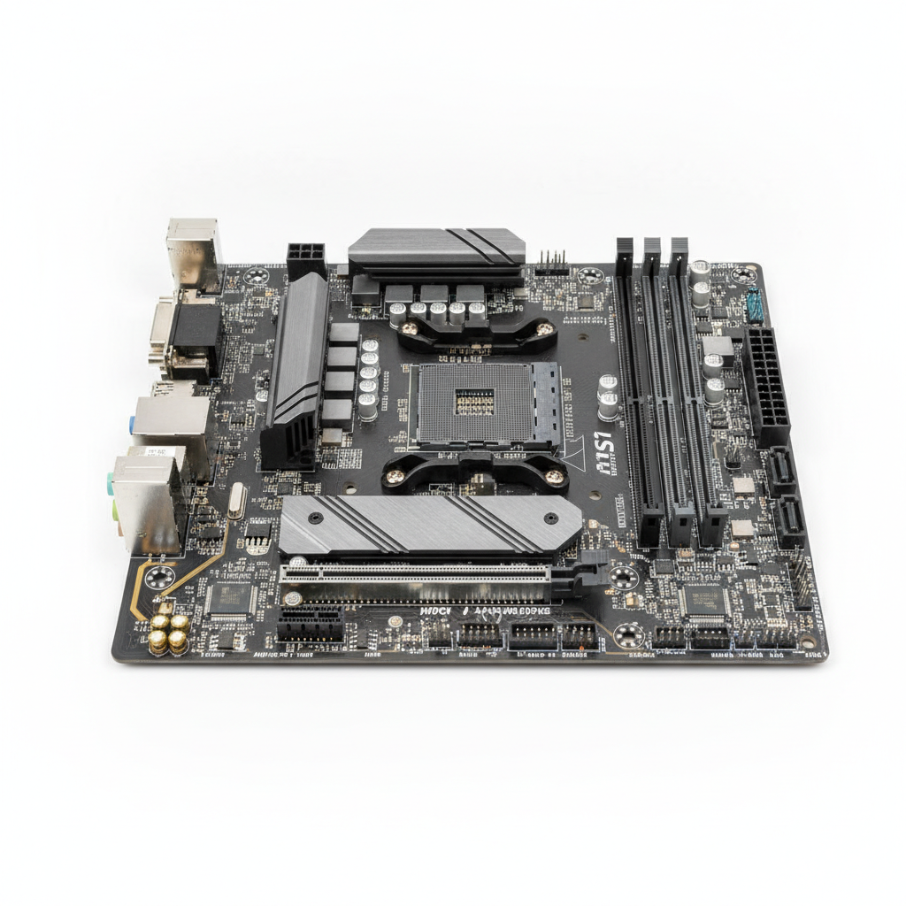 Материнська плата MSI B550M PRO-VDH (B550M PRO-VDH) (Socket AM4, AMD B550, Micro-ATX) — Основні роз’єми живлення 24+8 контактів