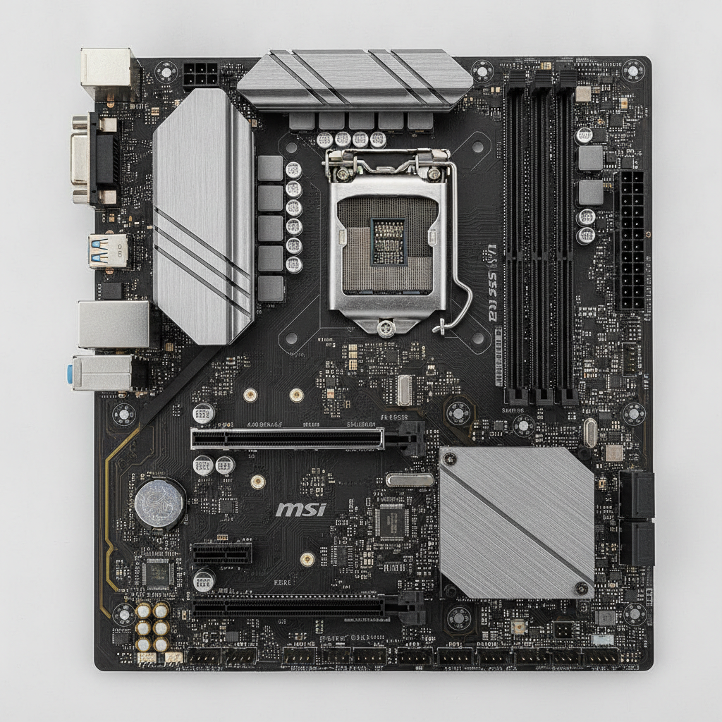 Материнська плата MSI B760M GAMING PLUS WIFI (B760M GAMING PLUS WIFI) (Socket 1700, Intel B760, Micro-ATX) — Основні роз'єми живлення 24+8+4 для стабільності системи