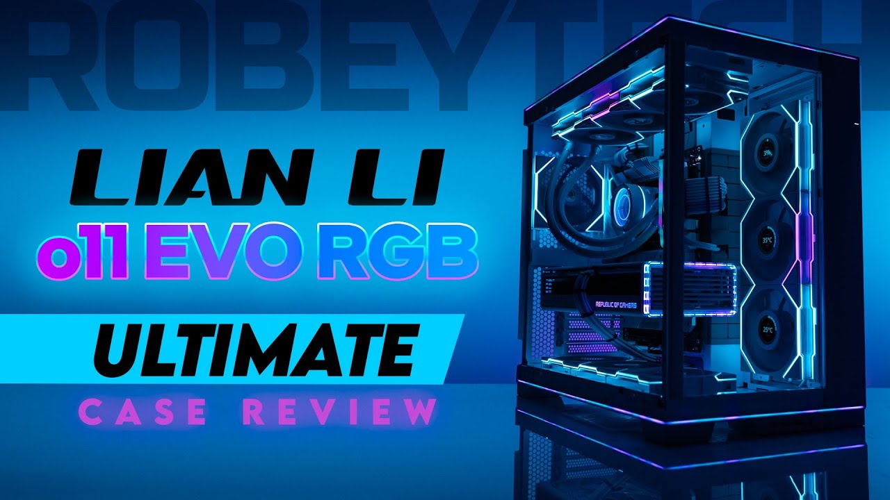 Корпус Lian Li O11 Dynamic EVO RGB, black (G99.O11DERGBX.00) Без БП — Чорний колір корпусу для стильного вигляду