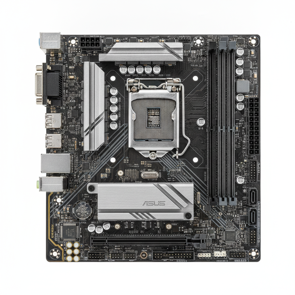 Материнська плата ASUS PRIME B760M-A D4-CSM (PRIME B760M-A D4-CSM) (Socket 1700, Intel B760, Micro-ATX) — Основні роз’єми живлення 24+8 для стабільності системи