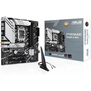 Материнська плата ASUS PRIME B760M-A D4-CSM (PRIME B760M-A D4-CSM) (Socket 1700, Intel B760, Micro-ATX)