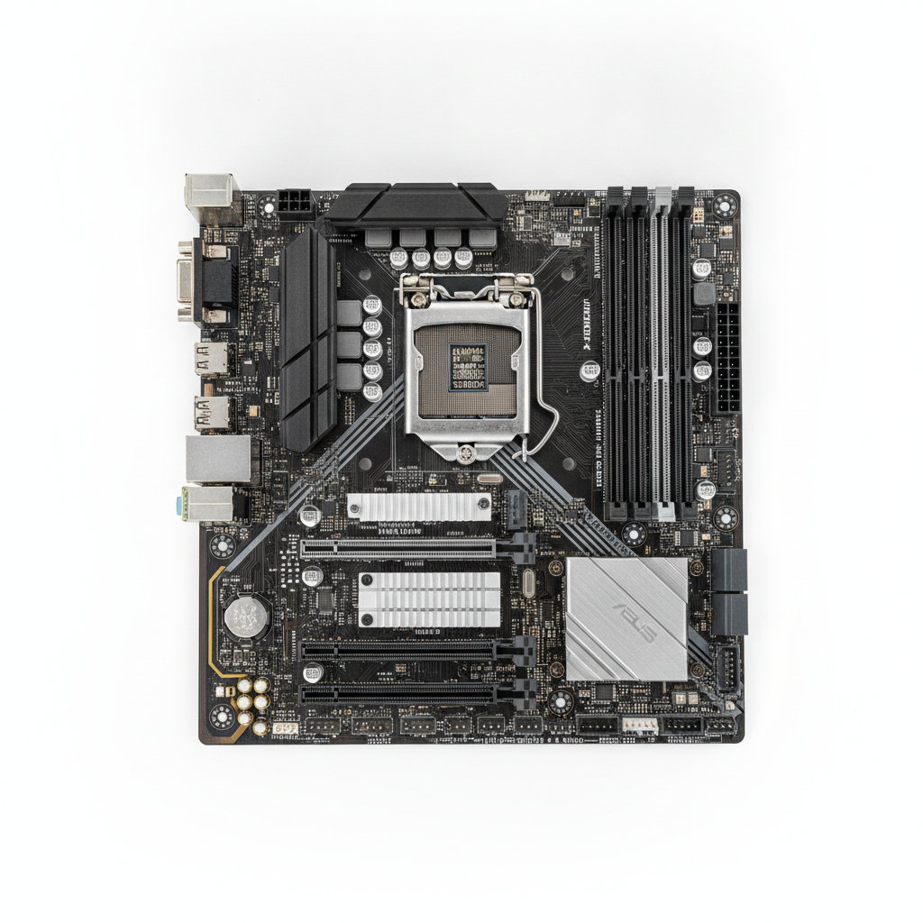 Материнская плата ASUS PRIME B760M-PLUS (PRIME B760M-PLUS) (Socket 1700, Intel B760, Micro-ATX) — Основные разъёмы питания 24+8 для стабильности системы