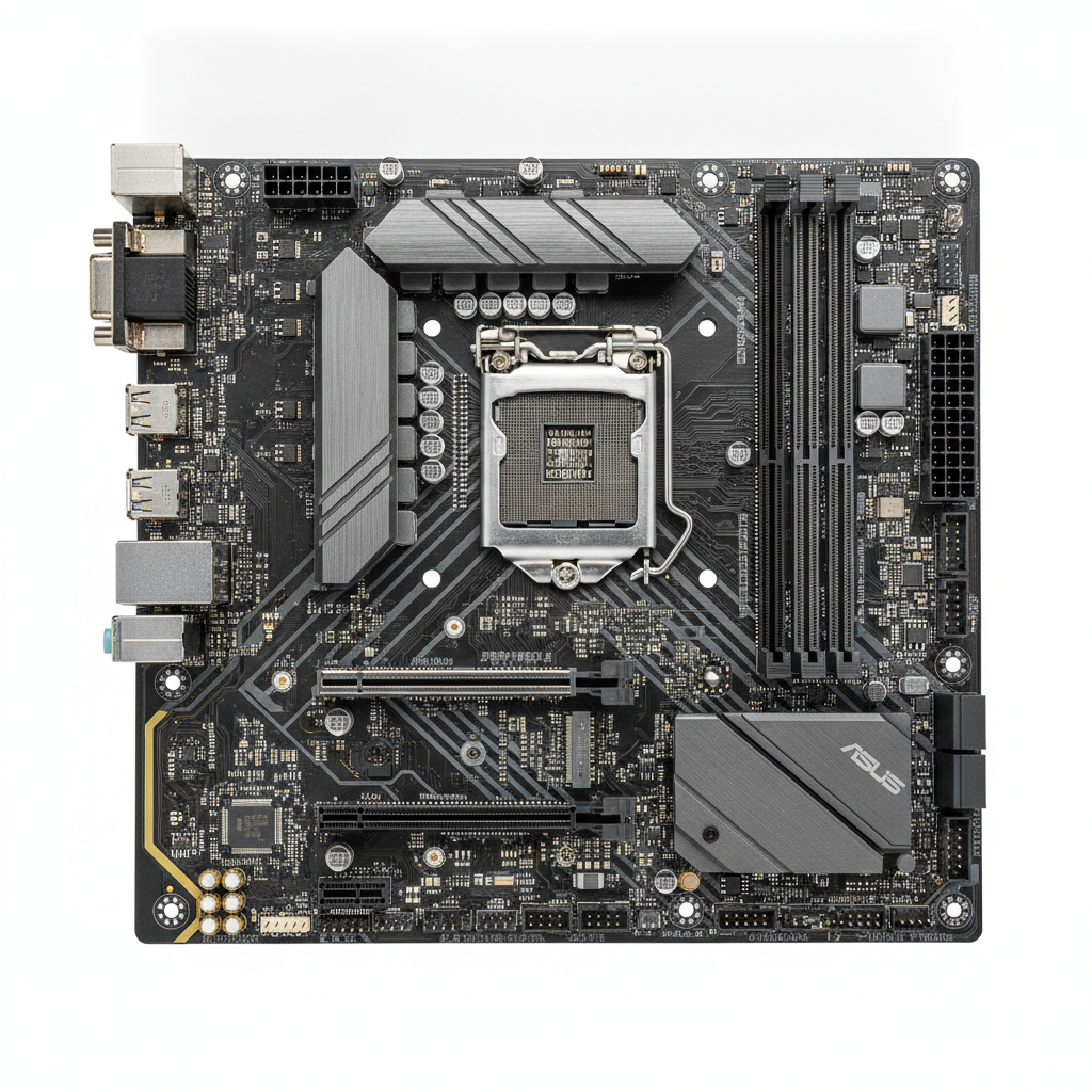 Материнська плата ASUS PRIME B760M-PLUS (PRIME B760M-PLUS) (Socket 1700, Intel B760, Micro-ATX) — Основні роз'єми живлення 24+8 для стабільності системи