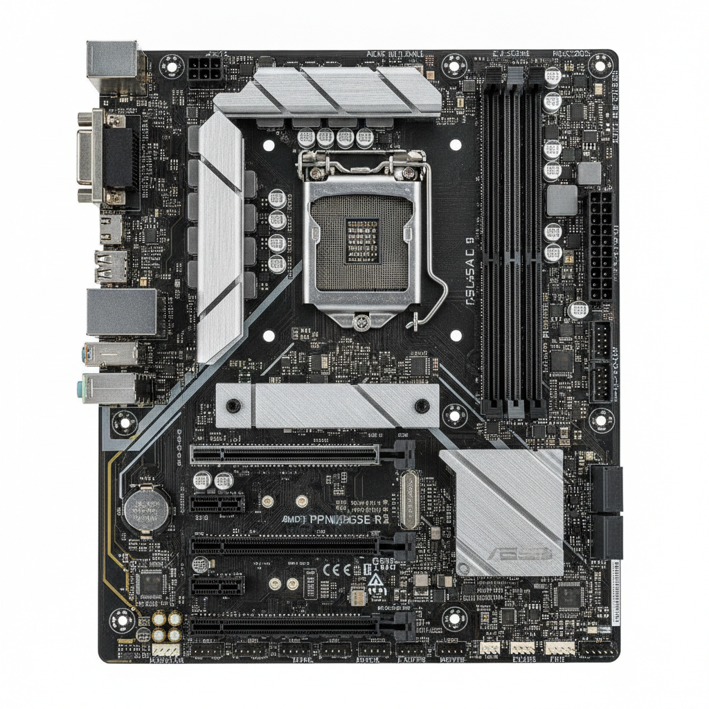 Материнская плата ASUS PRIME B650M-R (PRIME B650M-R) (Socket AM5, AMD B650, Micro-ATX) — Основные разъемы питания 24+8 контактов